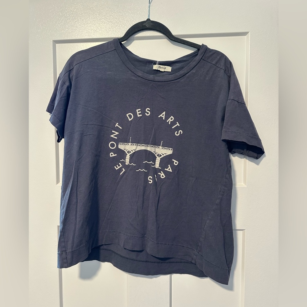 Madewell Slate Blue Crewneck Tee